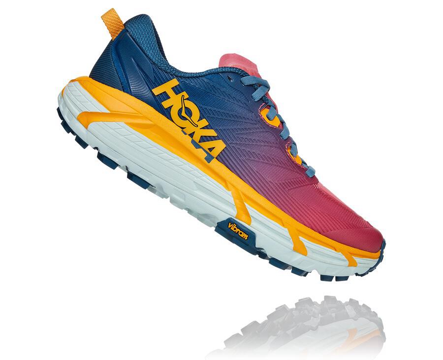 Zapatillas Trail Hoka One One Mujer - Mafate Speed 3 - Azules - YPC301427